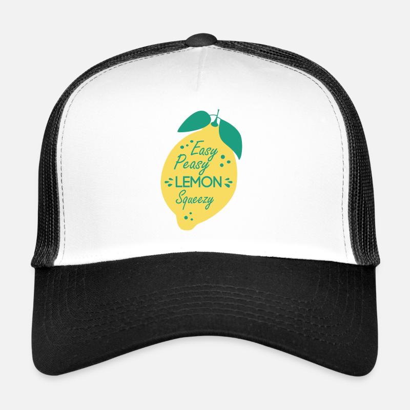 easy peasy lemon sqeezy - lemon lemon - Trucker Cap - white/black