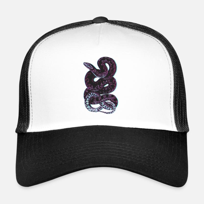 SCHLANGE - Trucker Cap - Weiß/Schwarz