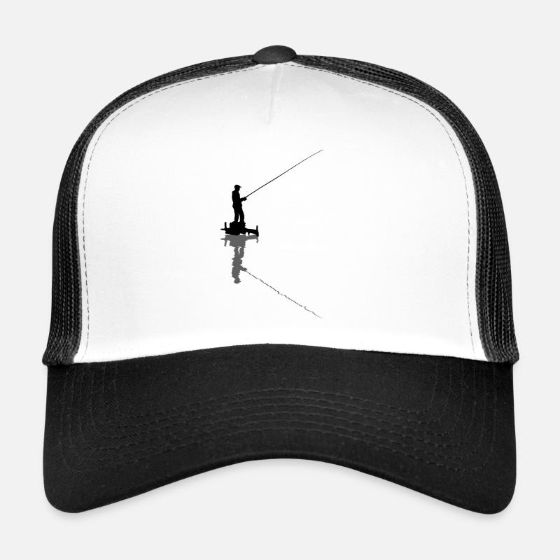 Angler - Trucker Cap - Weiß/Schwarz
