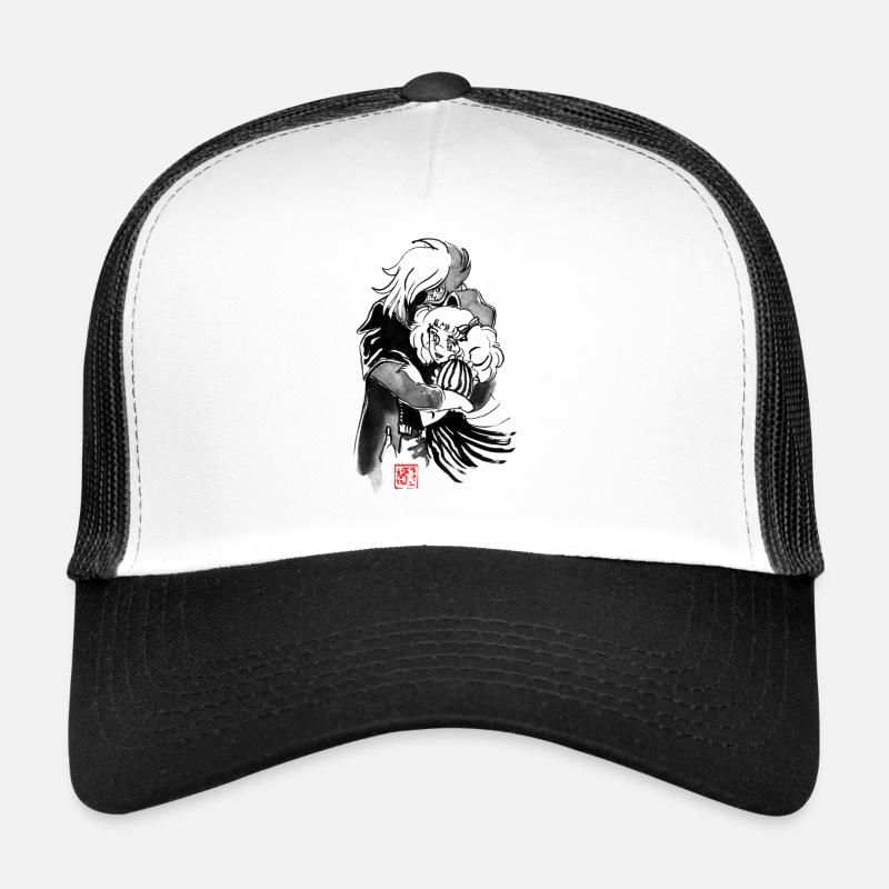 albator et candy - Casquette trucker  - blanc/noir
