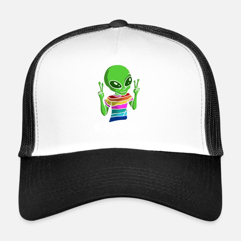 LGBT - Trucker Cap - Weiß/Schwarz