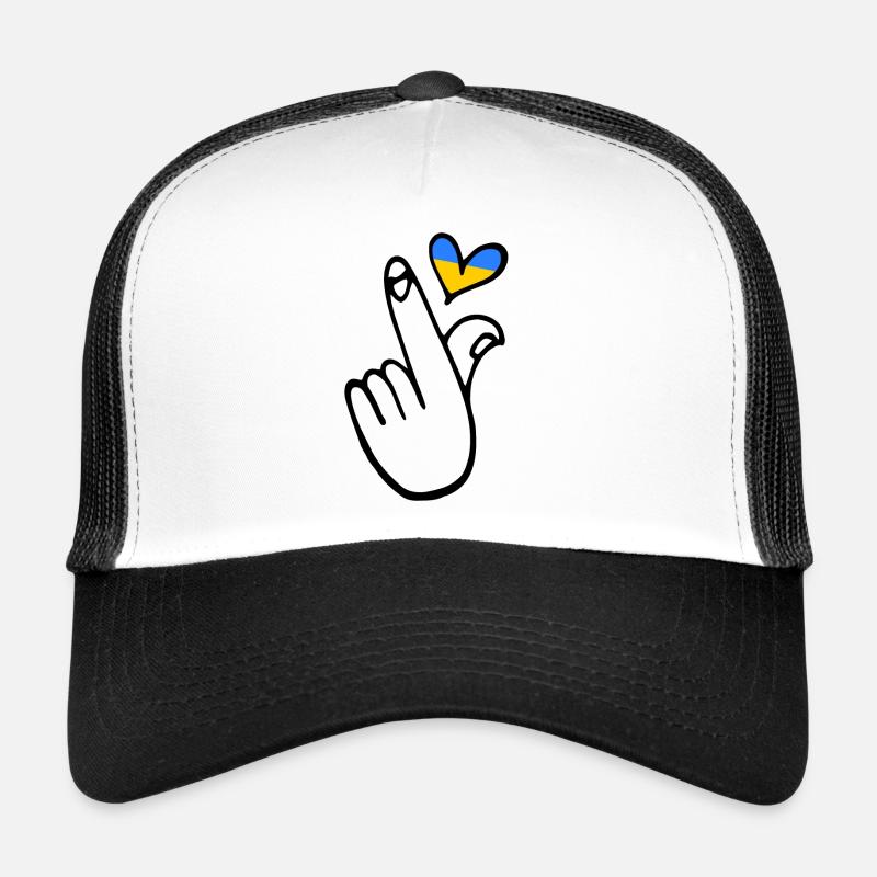 Ukraine - Trucker Cap - Weiß/Schwarz