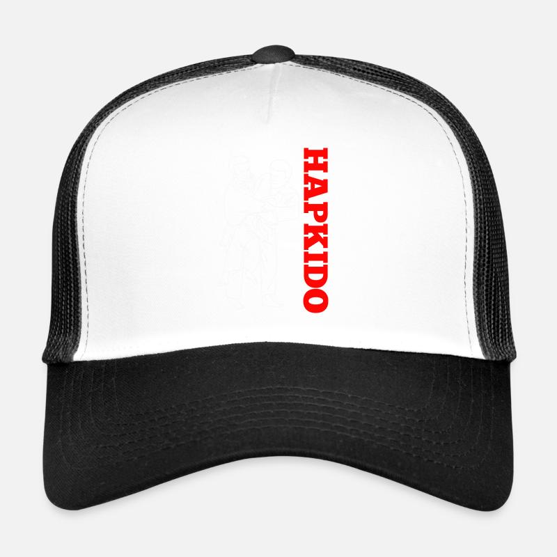 Hapkido-Kampfkunst-Geschenk - Trucker Cap - Weiß/Schwarz