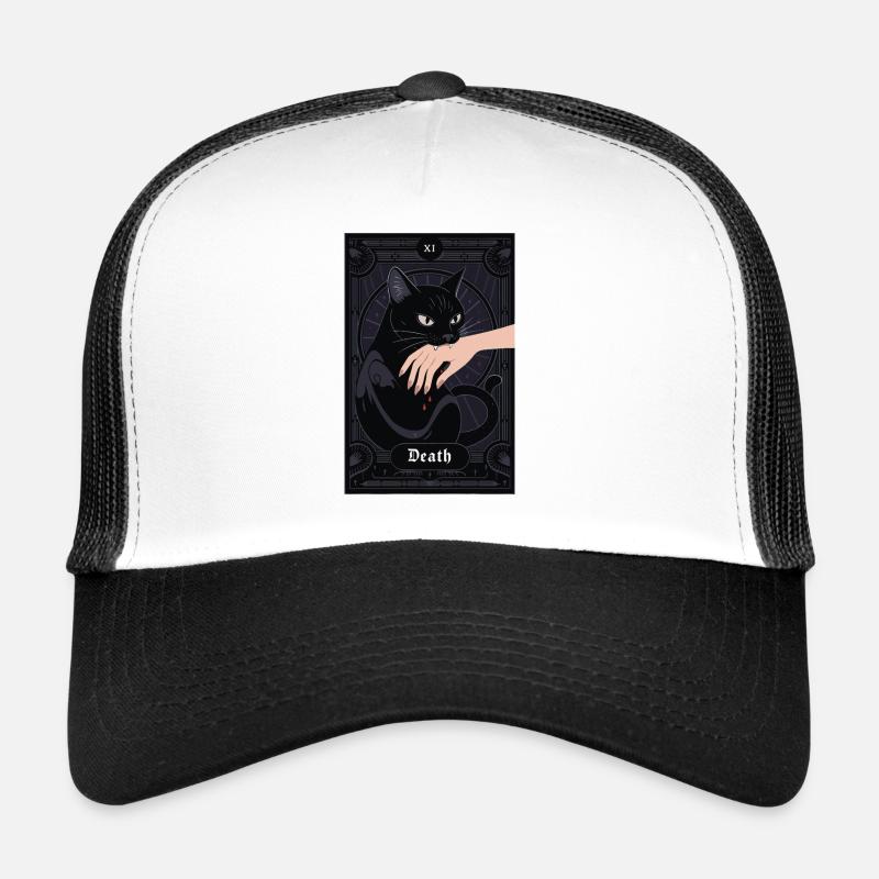 Tarotkarte - Trucker Cap - Weiß/Schwarz