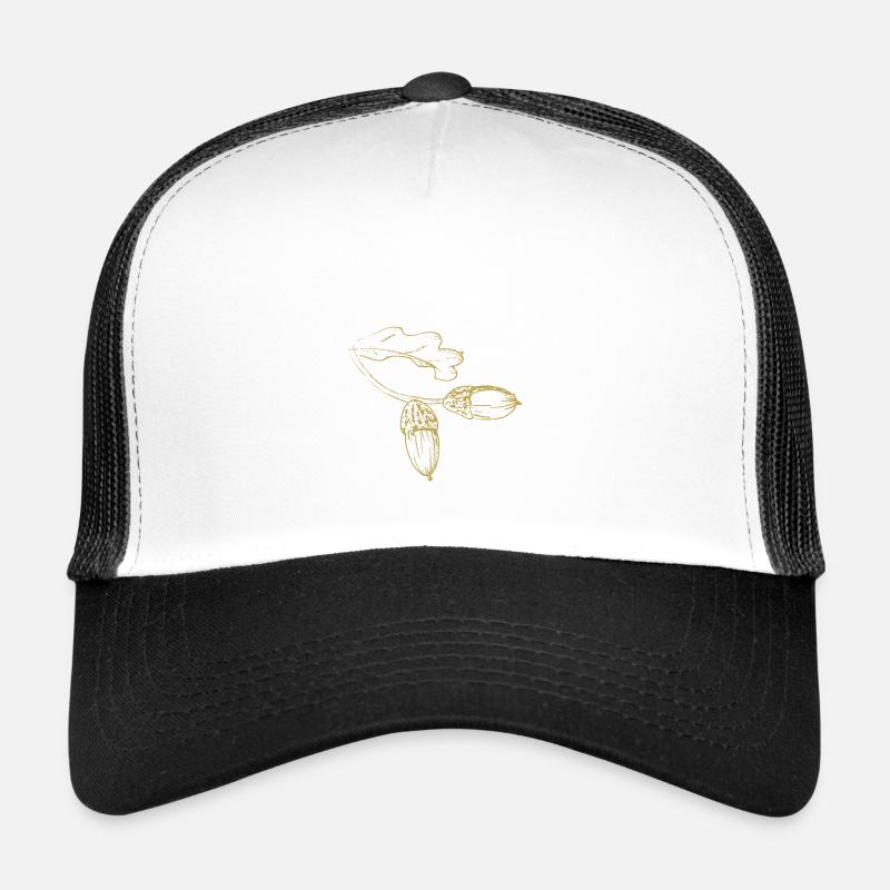 Illustrierte Designs Grüne Pracht mit Eichel Trucker Cap