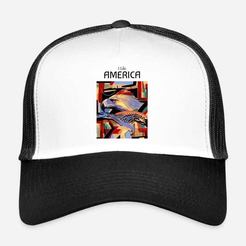 I Like America eagle design Trucker Cap