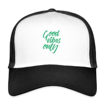 Motivation Success Outsourcing Affirmation Gift - Trucker Cap - white/black - Front