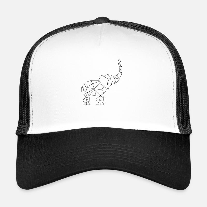 Elefant - Trucker Cap - Weiß/Schwarz