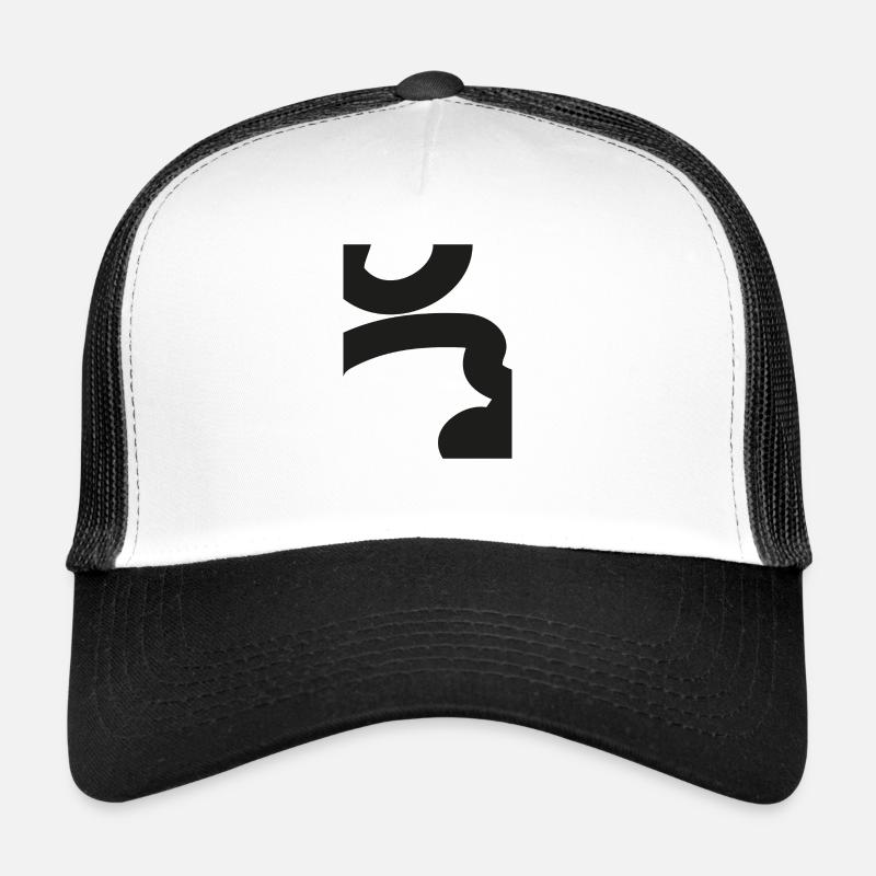 Graphic Pattern Line Design Hieroglyphic Minimalism Trucker Cap