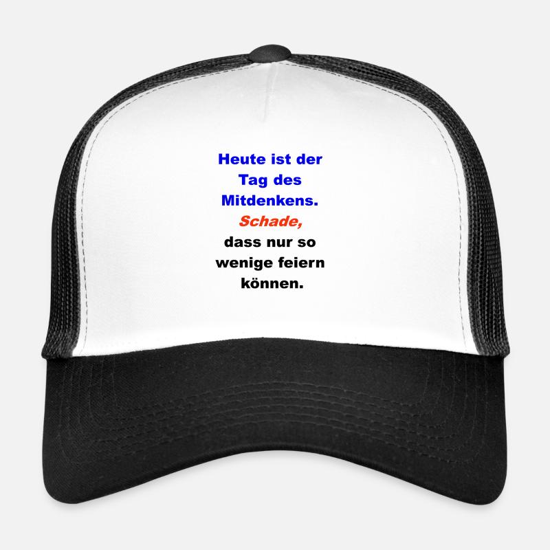 Tag des Denkens - Trucker Cap - Weiß/Schwarz