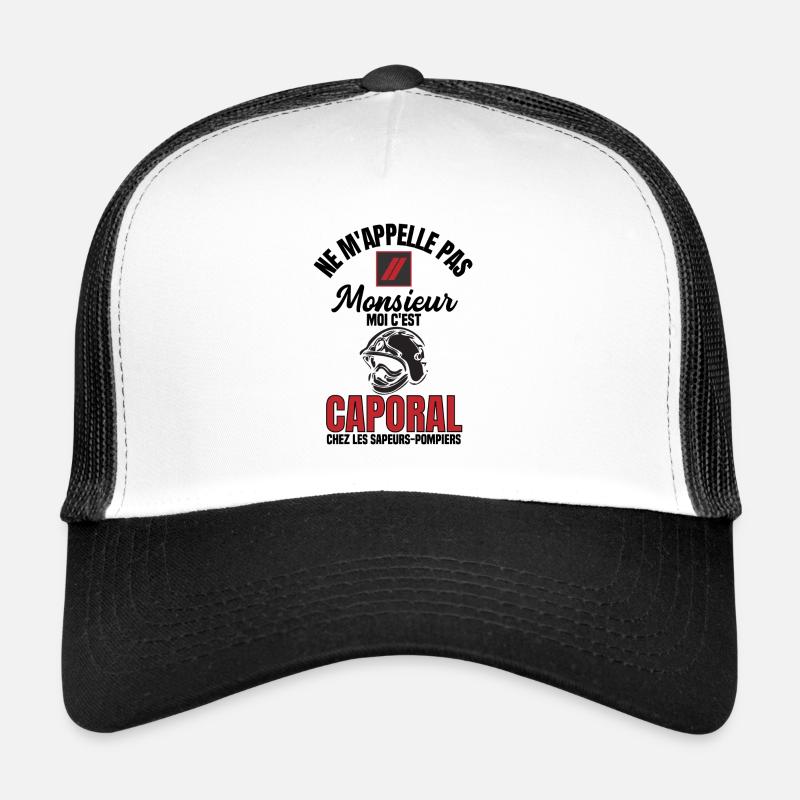 Caporal sapeurs-pompiers Casquette trucker 