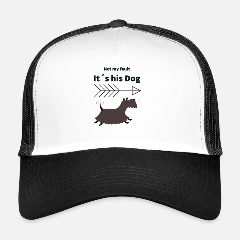 Hunde-Alibi - Trucker Cap - Weiß/Schwarz