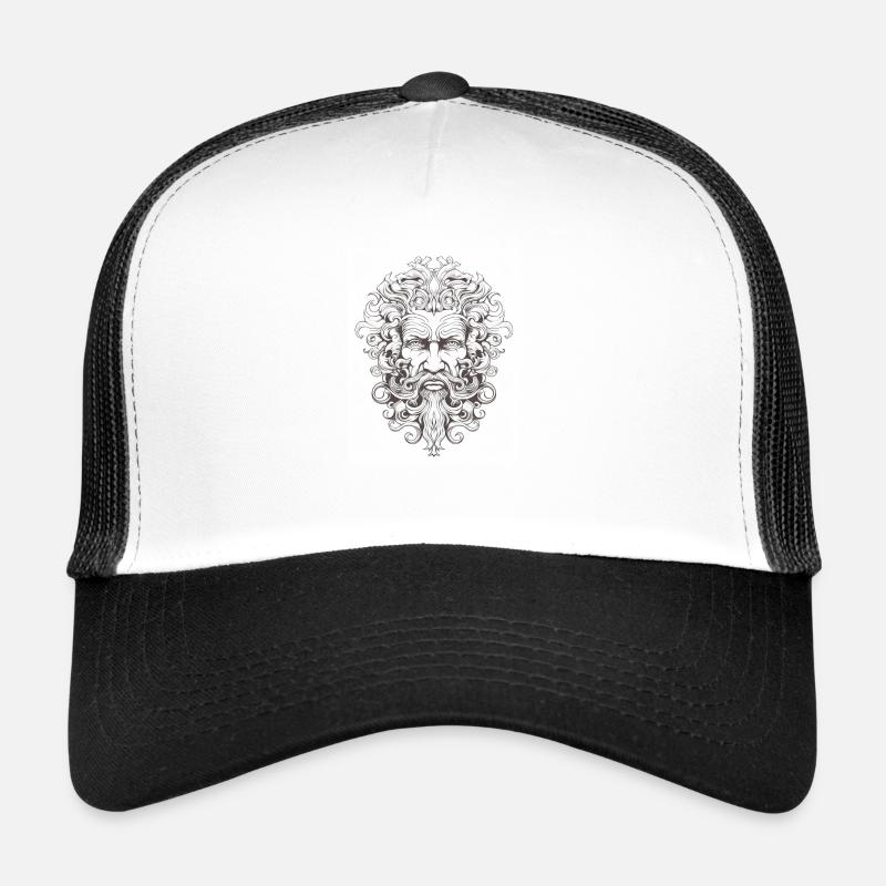 Griechischer Gott - Trucker Cap - Weiß/Schwarz