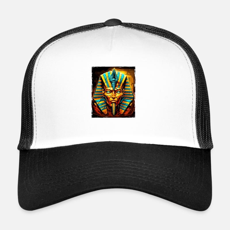 Pharaoh Skull Trucker Cap