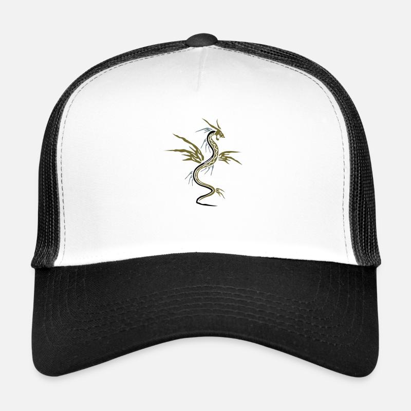Dragon (3c) - Trucker Cap - white/black