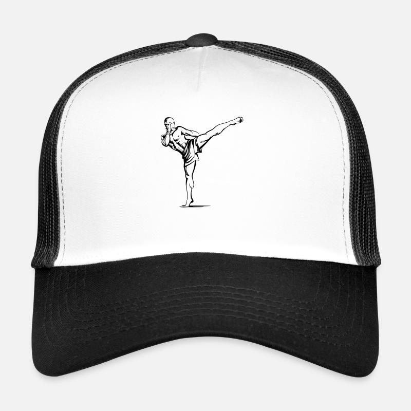 Fighter - Trucker Cap - Weiß/Schwarz