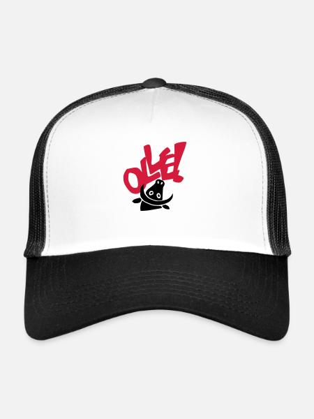 toto olle - Casquette trucker  - blanc/noir - Devant