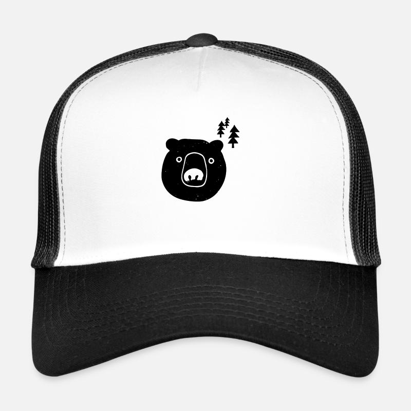 Ours dans la forêt dessin Casquette trucker 