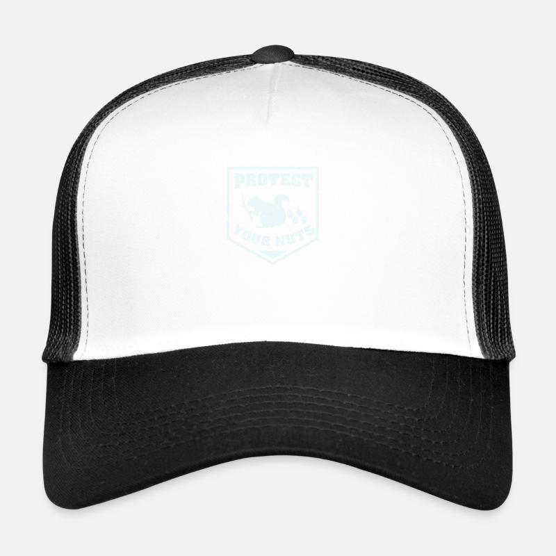 Protect your nuts t-shirt - Trucker Cap - white/black