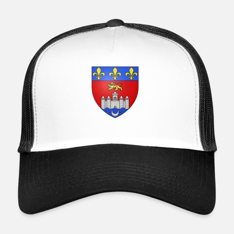 Blason Bordeaux - Casquette trucker - blanc/noir