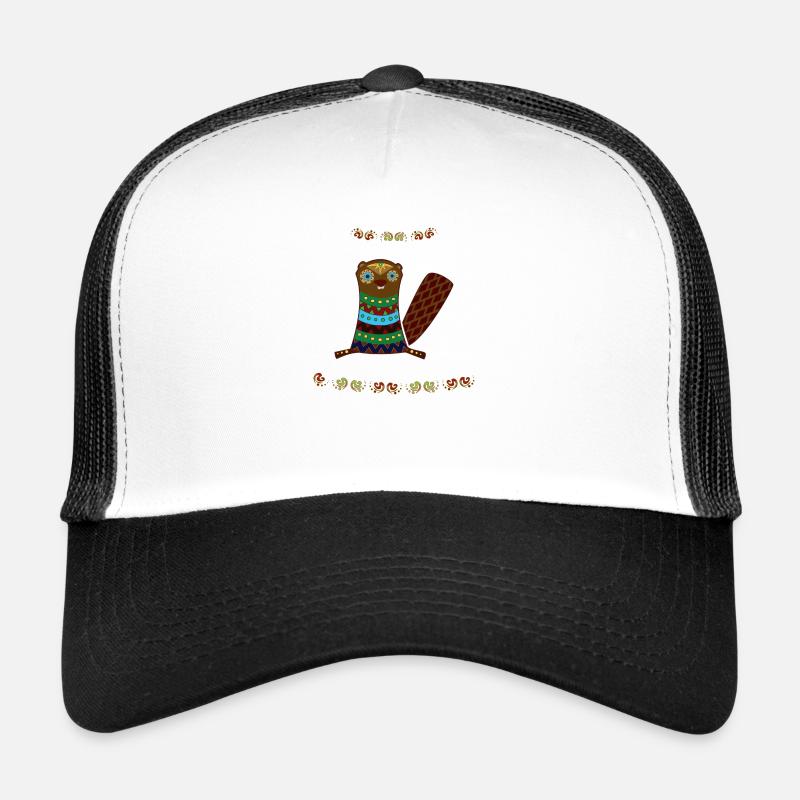 Biber - Trucker Cap - Weiß/Schwarz