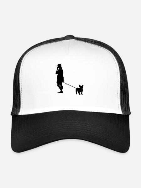 marcher avec bu lly - Casquette trucker  - blanc/noir - Devant