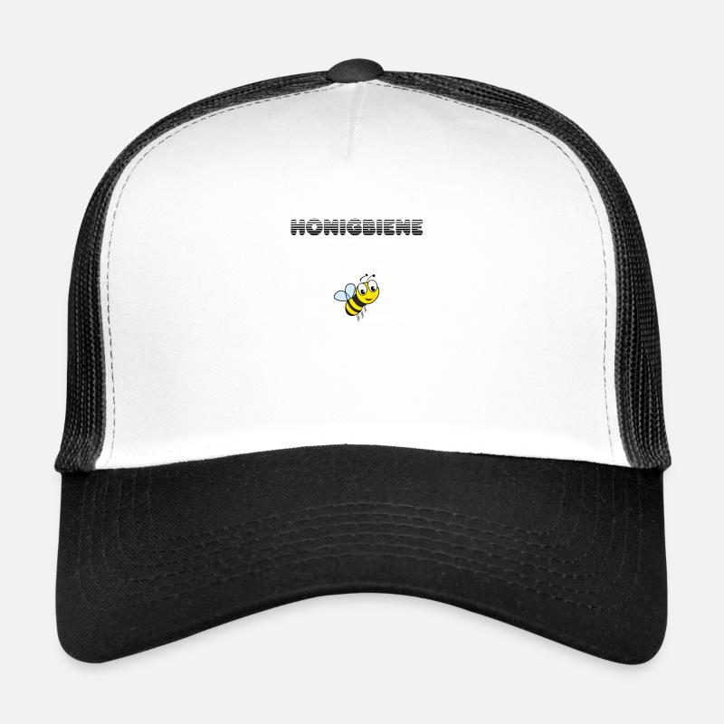 Honigbiene - Trucker Cap - Weiß/Schwarz