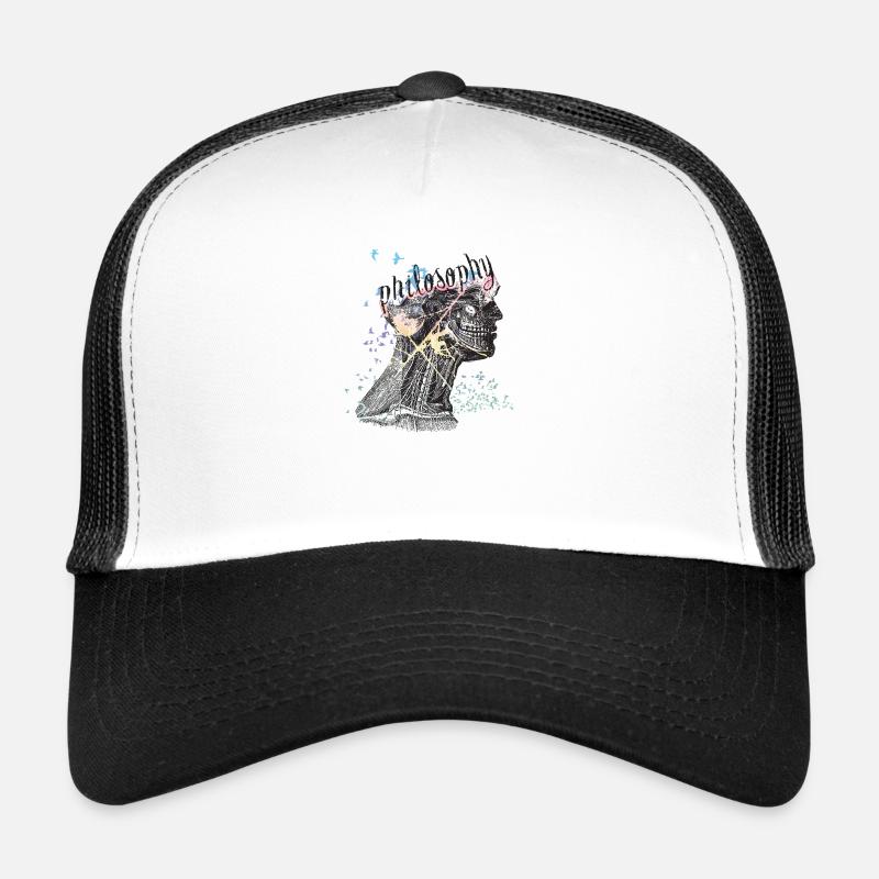 philosopie - Trucker Cap - Weiß/Schwarz