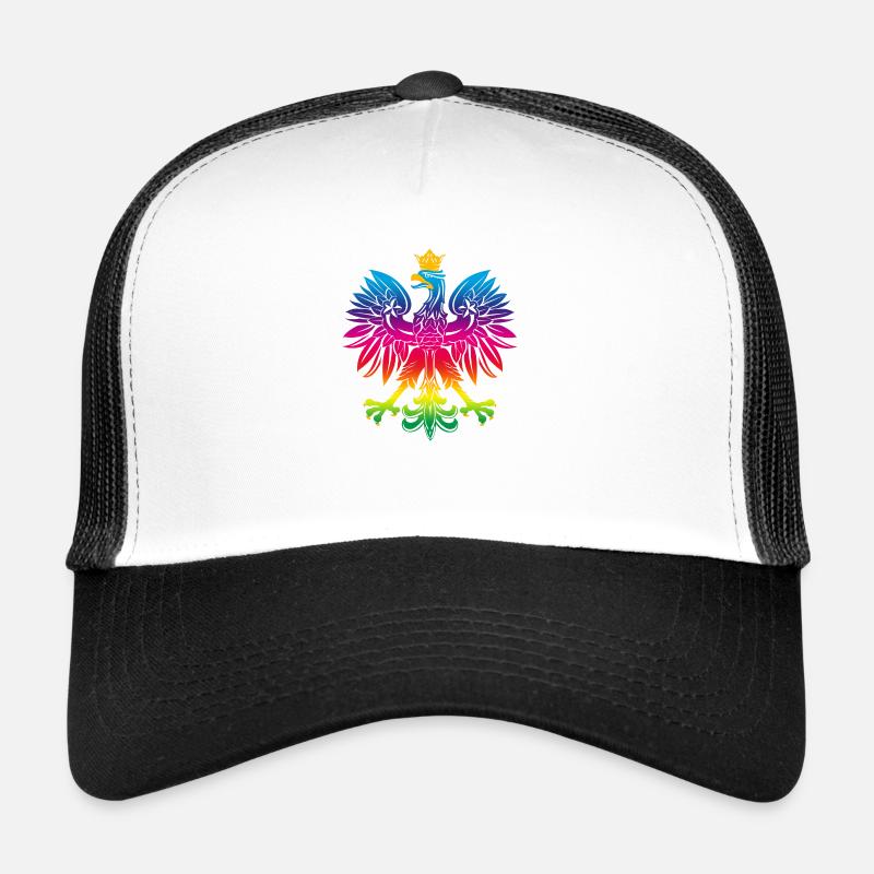 Rainbow eagle 1 - Trucker Cap - white/black