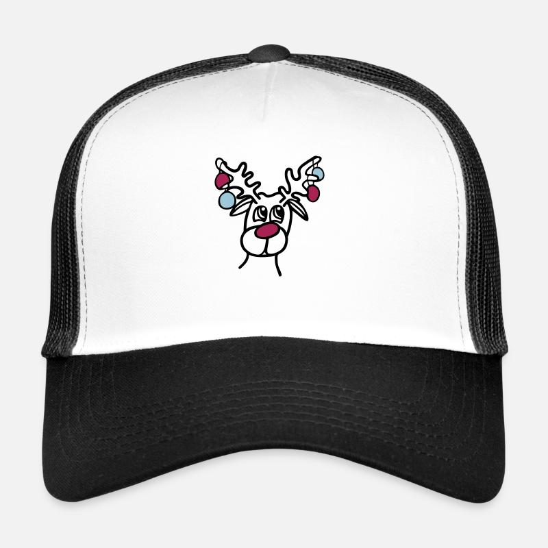 Rennes - Casquette trucker  - blanc/noir