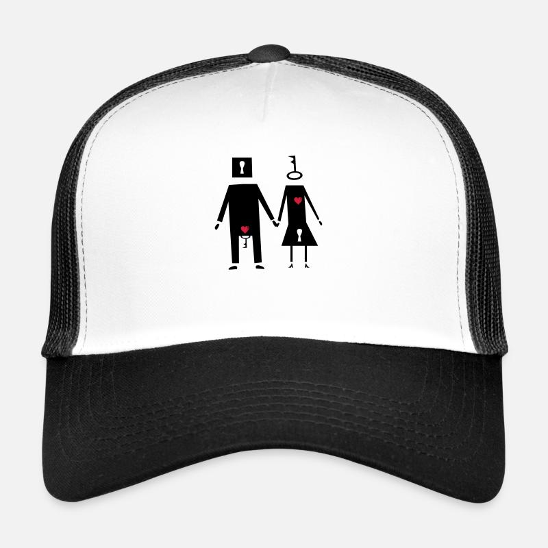 couple couple funny Trucker Cap