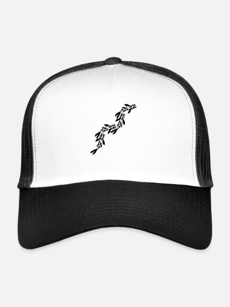 Series Koi Fish Nishikigoi - Trucker Cap - white/black - Front