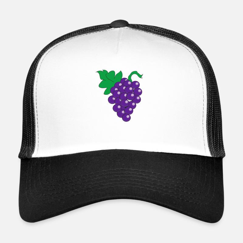 Grape Grapes Wine Illustration Idée cadeau Casquette trucker 