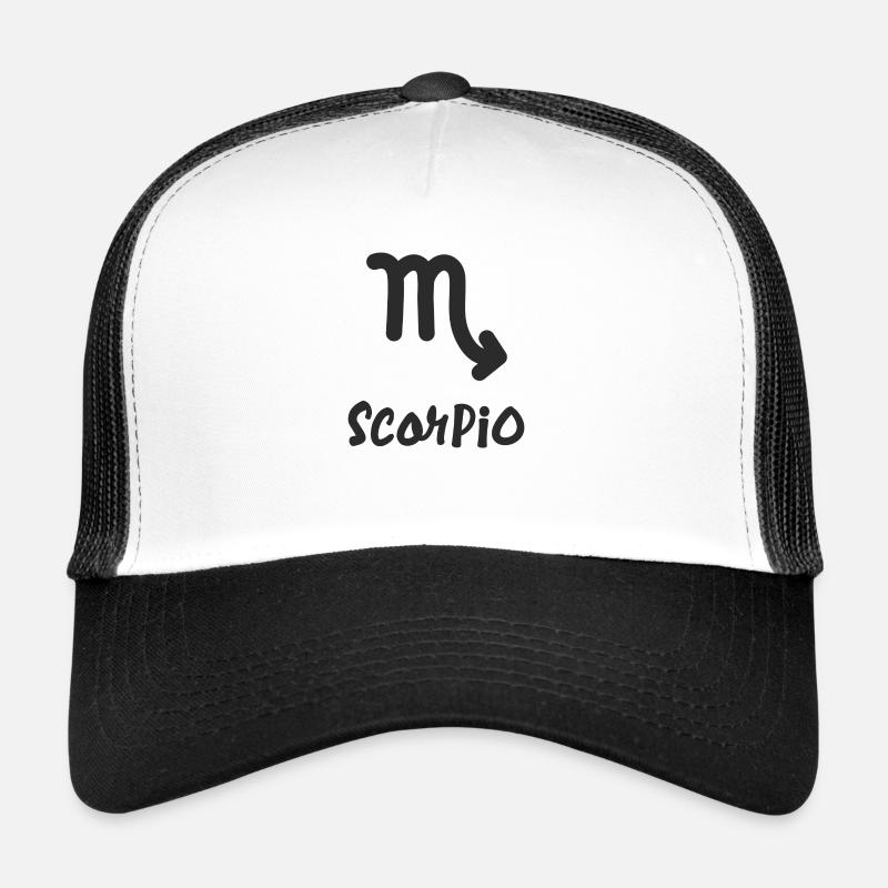 Zodiac sign Scorpio - Trucker Cap - white/black