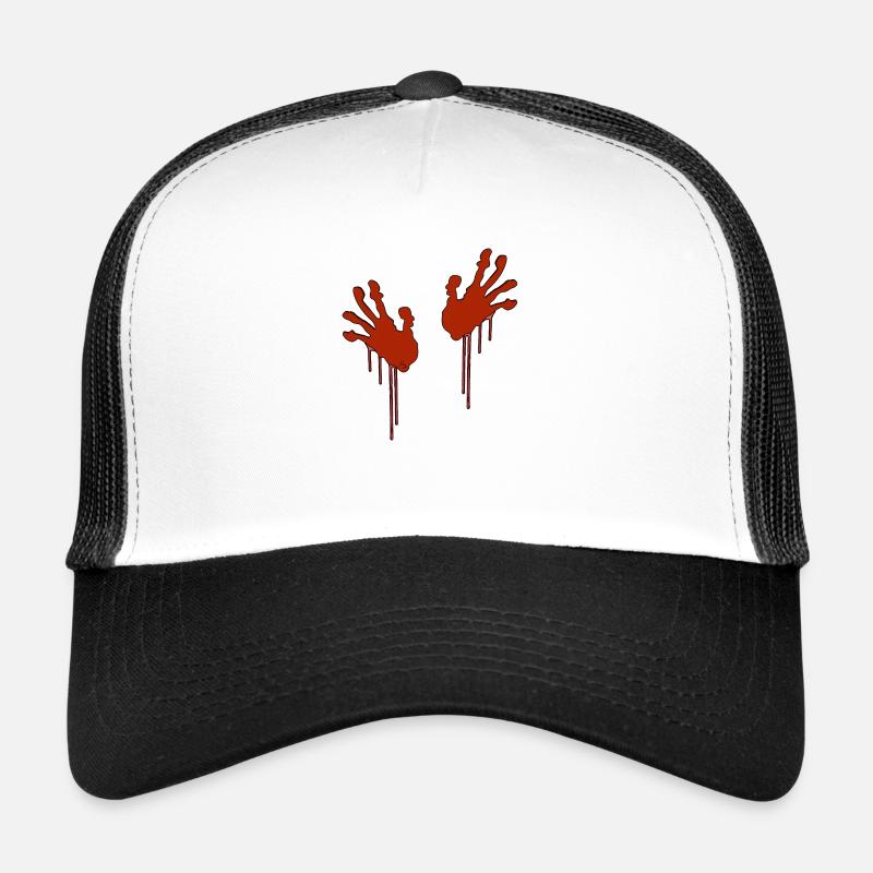 mains ensanglantées Casquette trucker 