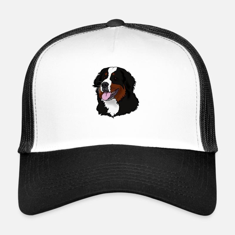 Tête de chien de montagne bernois Casquette trucker 