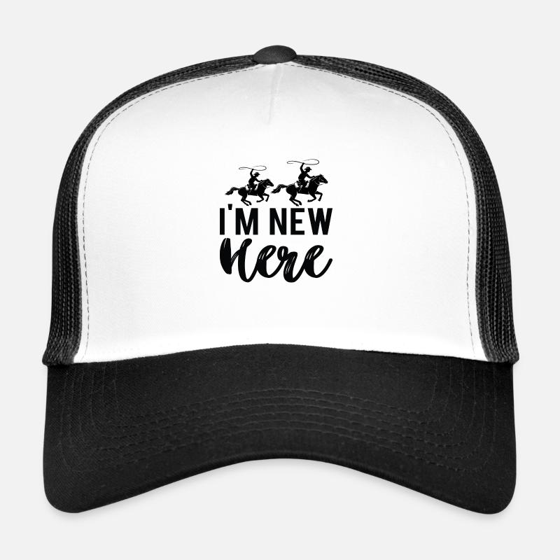 I ́m new here Trucker Cap