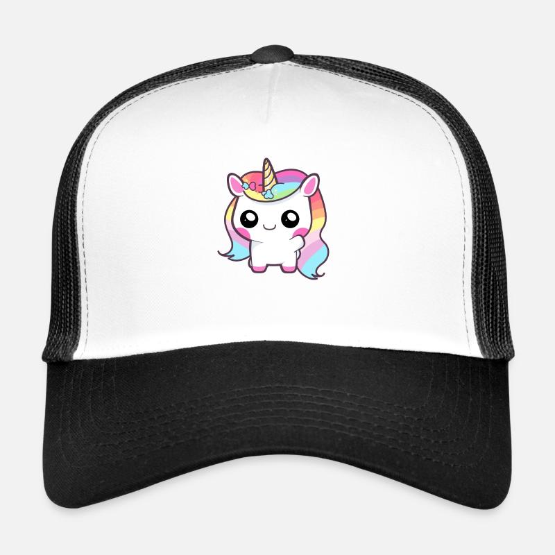 Bébé Licorne avec crinière arc-en-ciel Casquette trucker 