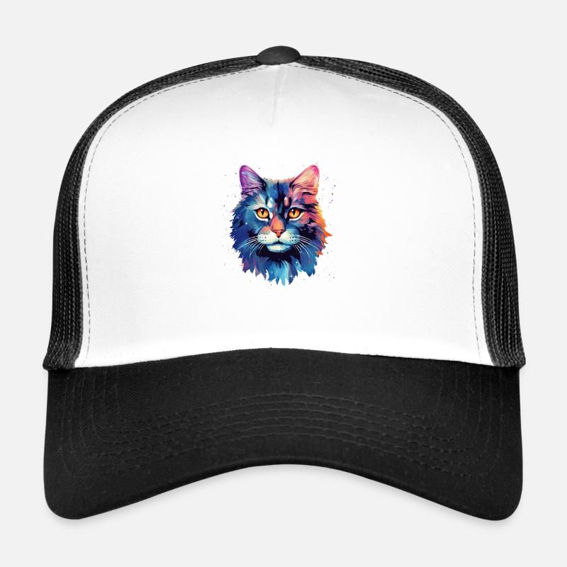 Beau chat pour les fans de chats, cadeau pour chat Casquette trucker 