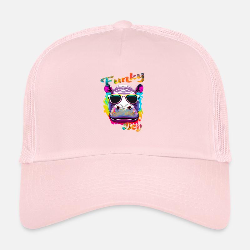 Funky Boy Hippopotamus Trucker Cap