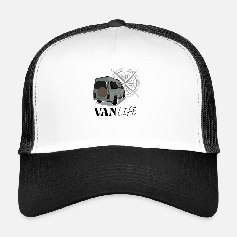 Van life green - Trucker Cap - white/black