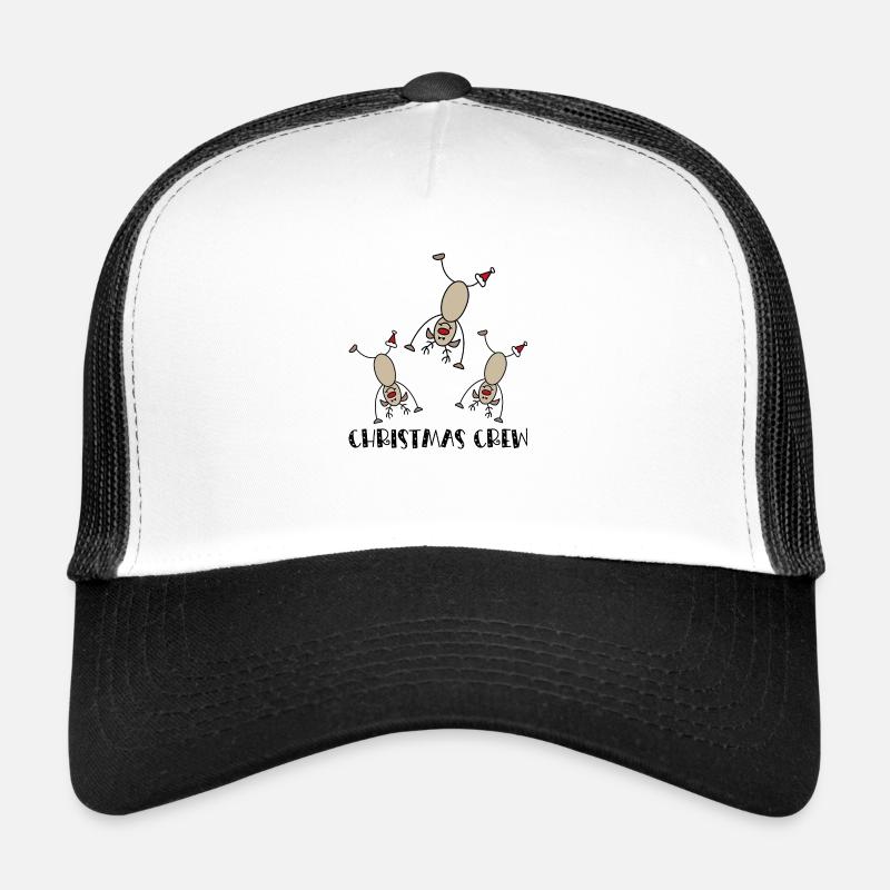 Weihnachten feiern in der Gruppe - Trucker Cap - Weiß/Schwarz