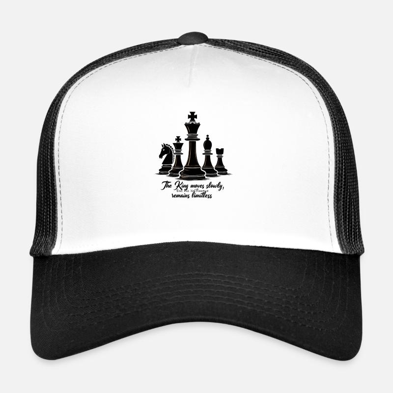 Chess King Movement Game Trucker Cap
