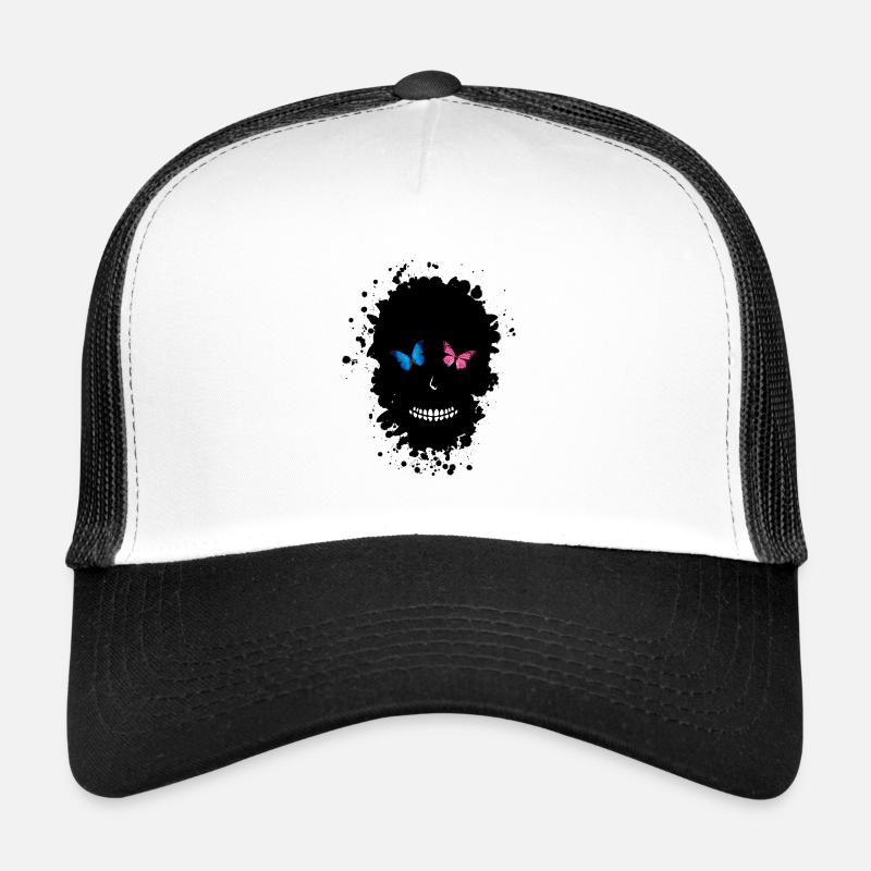 Schädelform Schmetterlingsfleck Trucker Cap
