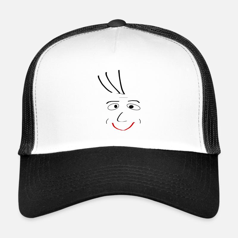 Strichgesicht Gesicht aus Strichen gemalt Trucker Cap