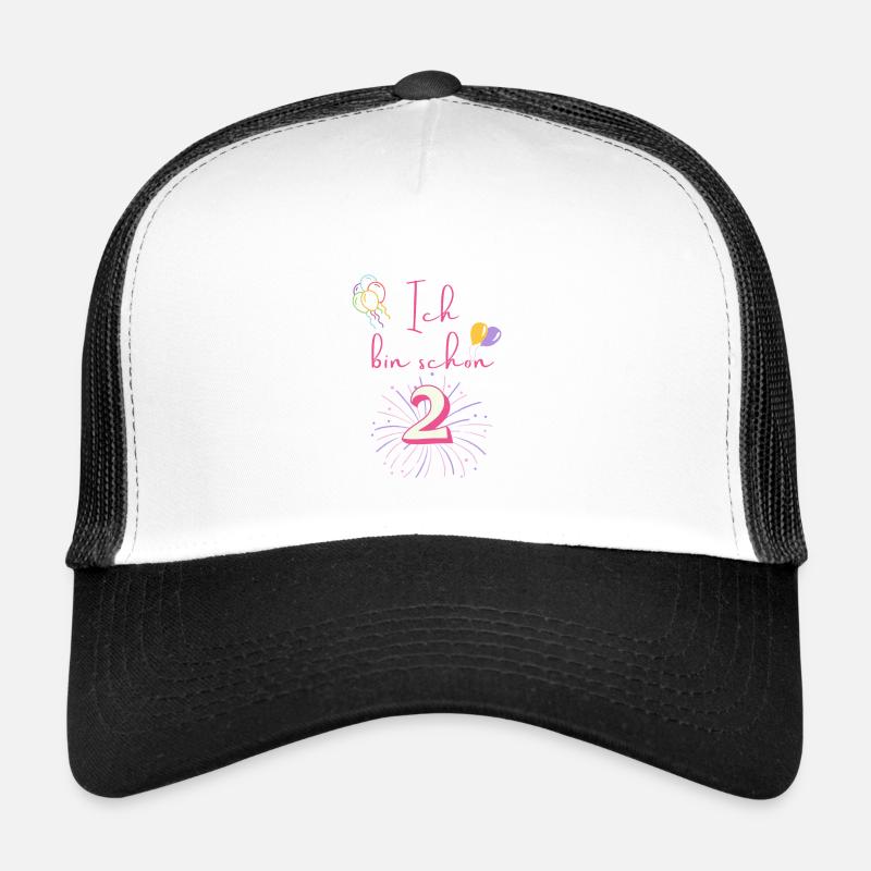 Ich bin schon 2 - Trucker Cap - Weiß/Schwarz