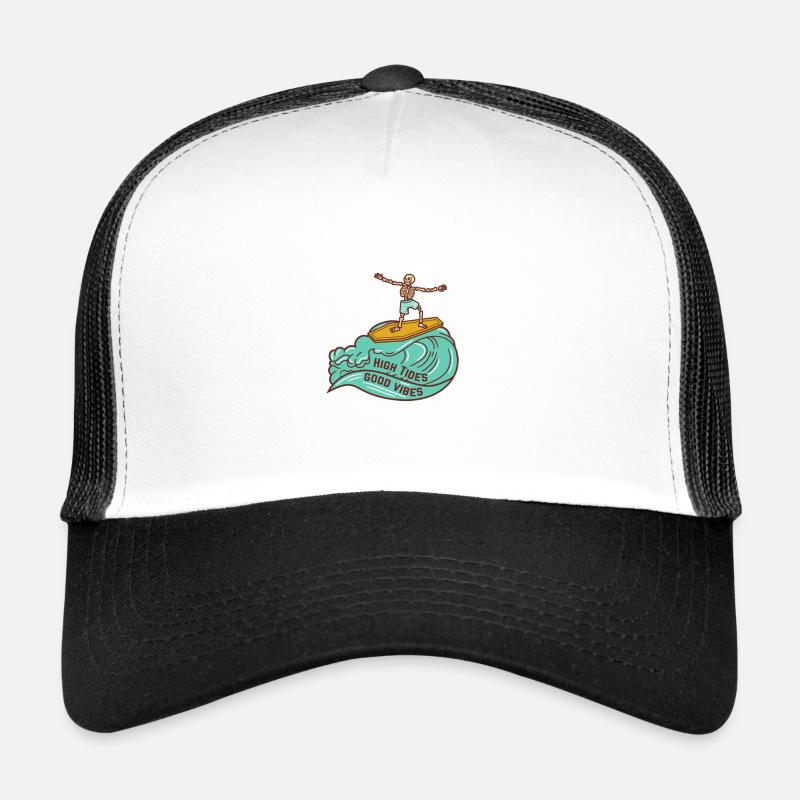 High Tides - Casquette trucker  - blanc/noir