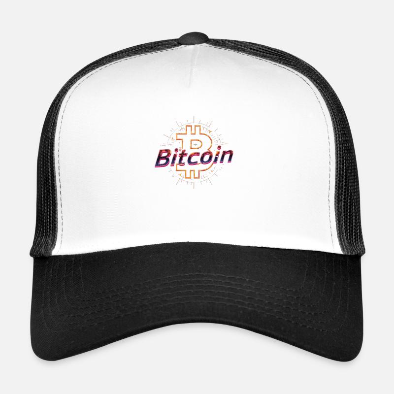 Bitcoin transparent - Trucker Cap - Weiß/Schwarz