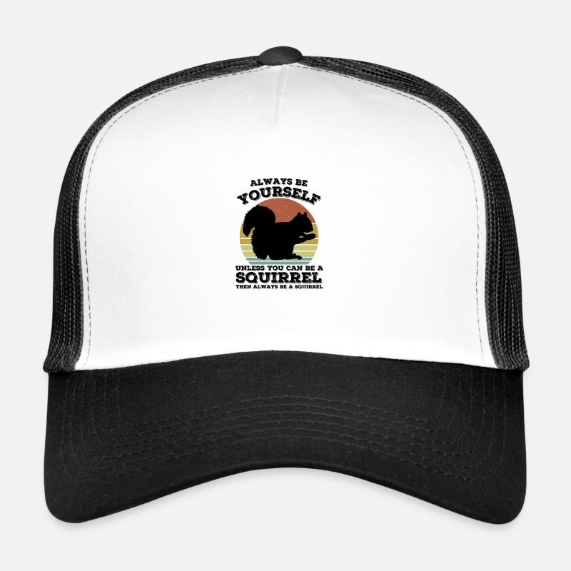 Eichhörnchen - Trucker Cap - Weiß/Schwarz