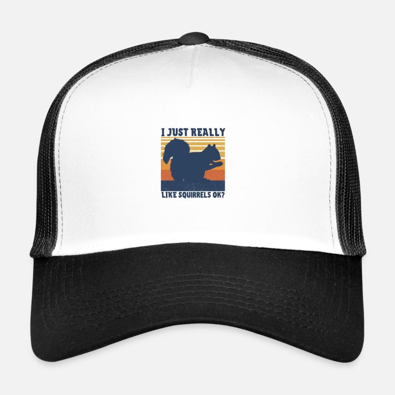 Écureuil - Casquette trucker - blanc/noir